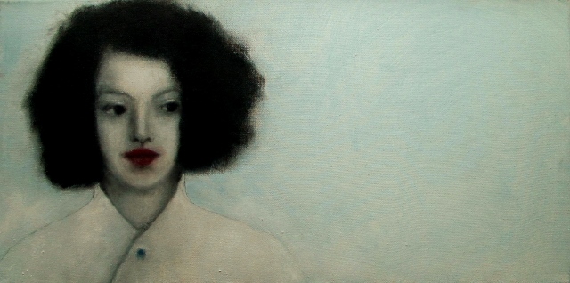 Chalk and gesso on a stretch canvas